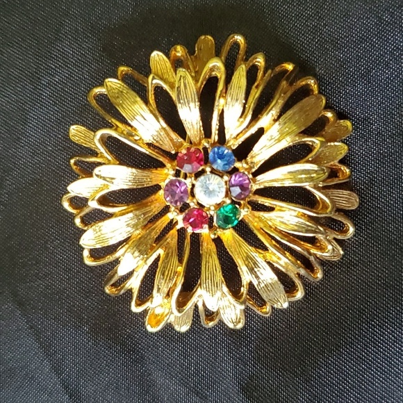 Anne Klein Flower Brooch - Picture 2 of 5